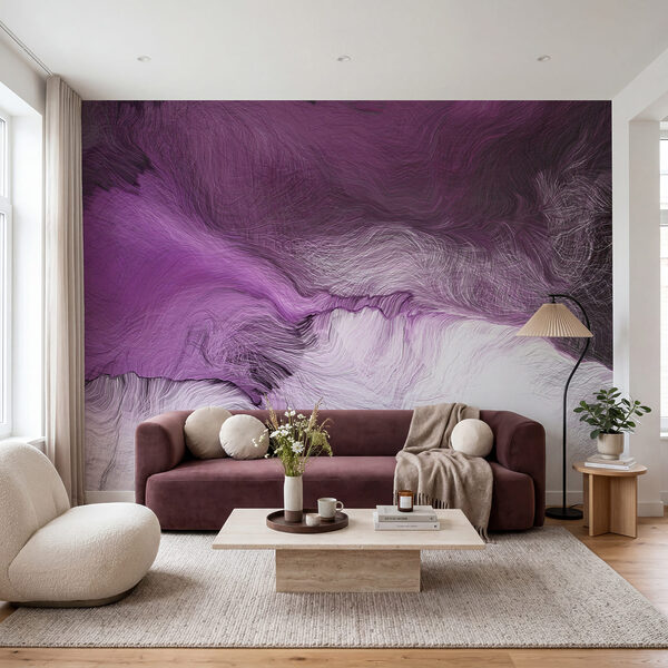 Purple and white painting Purple and white painting