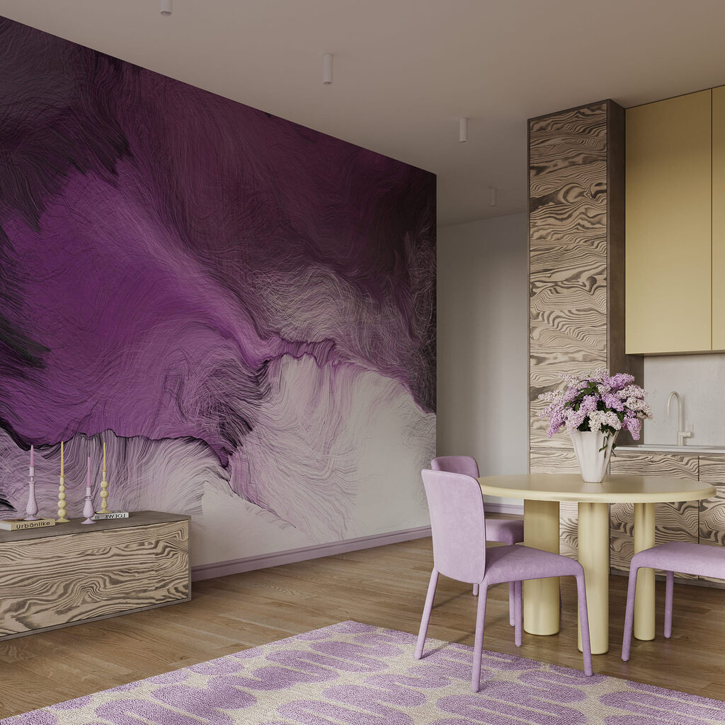Purple and white painting Purple and white painting