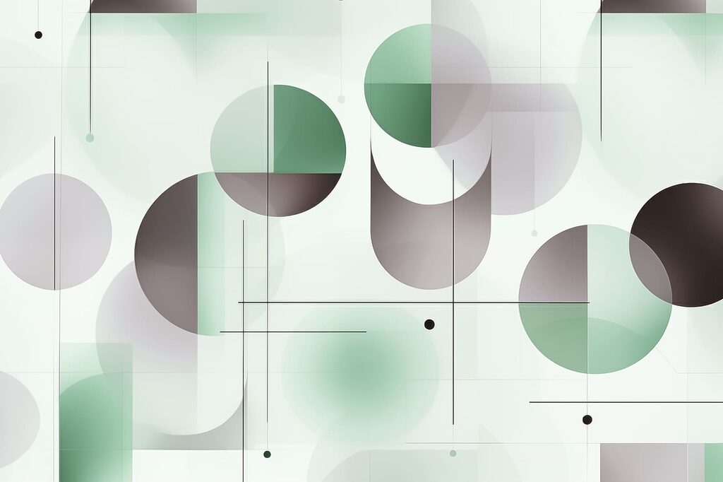 Abstract shapes in soft colors