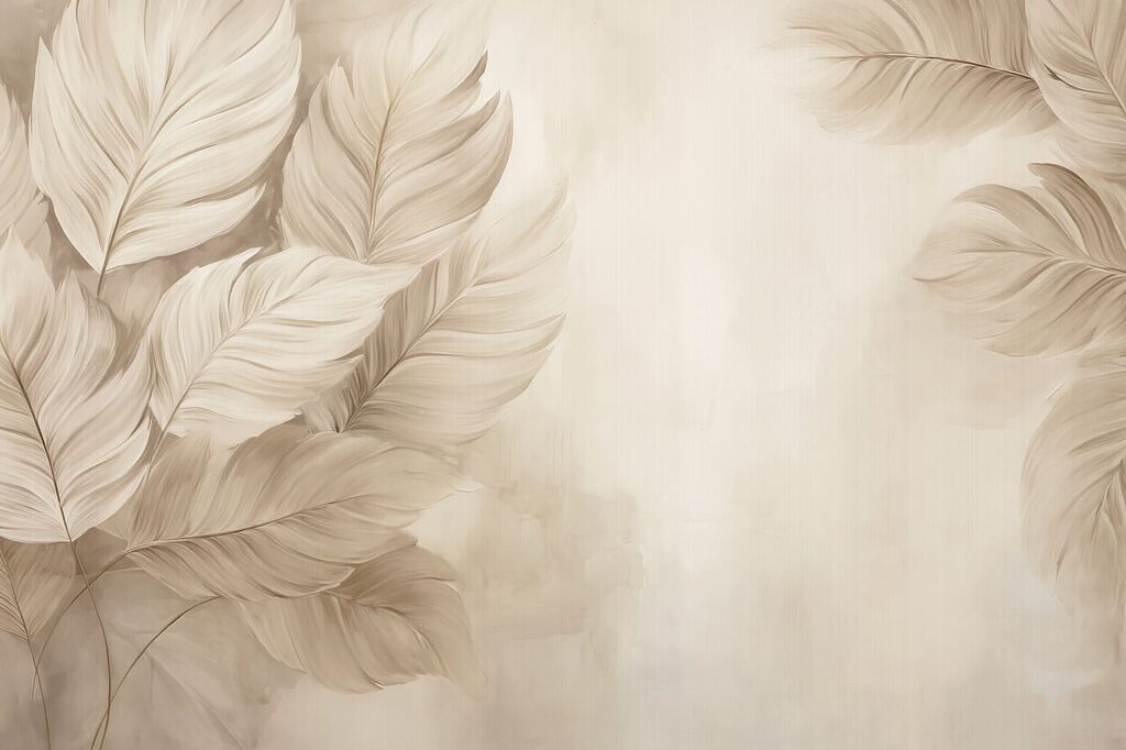 Gentle leaves in soft hues Gentle leaves in soft hues