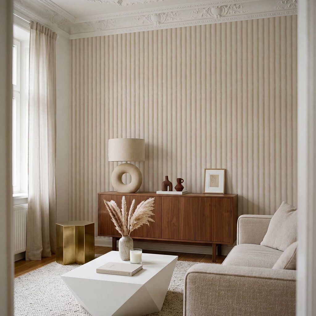 Elegant vertical lines in soft hue Elegant vertical lines in soft hue