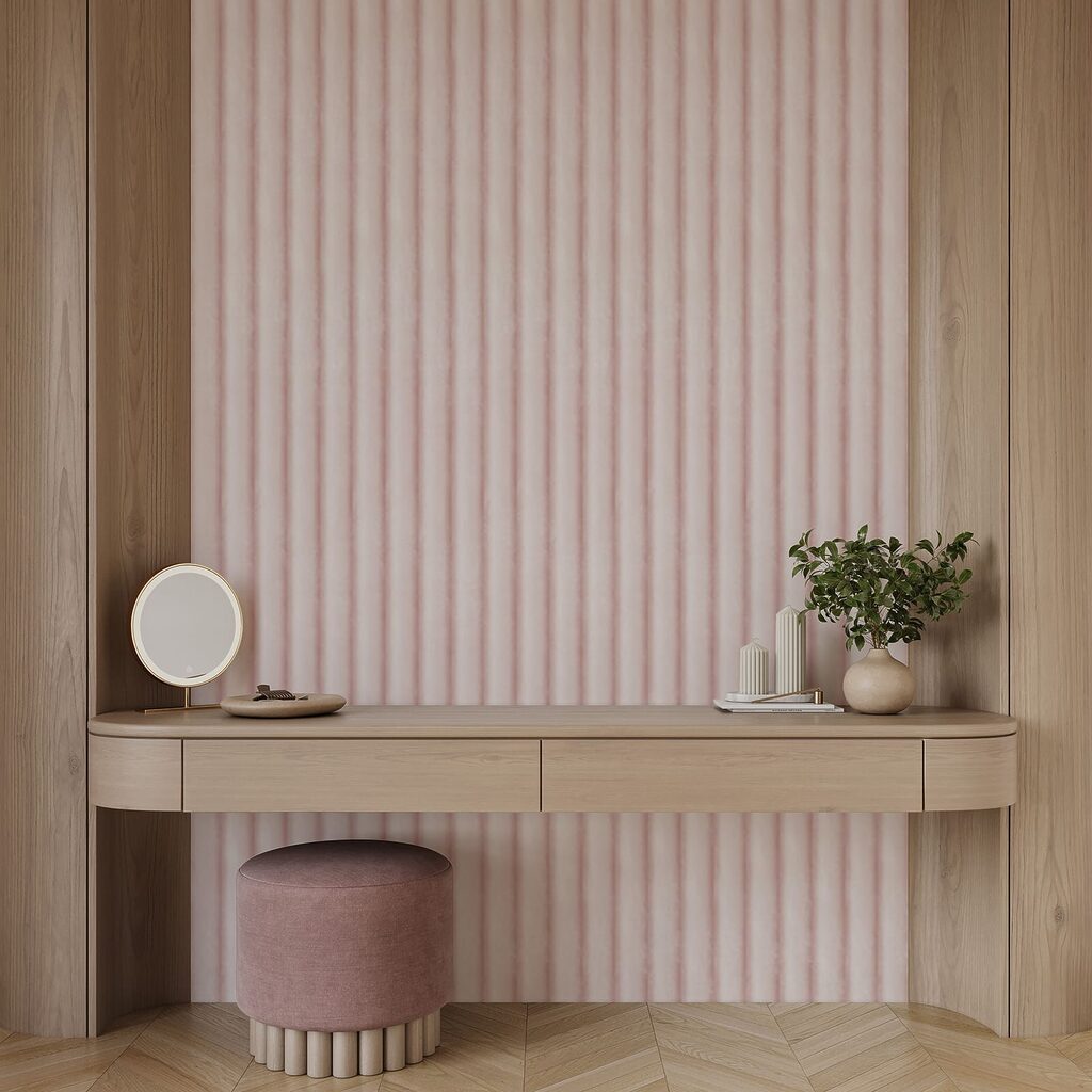 Subtle lines create soft visual rhythm Subtle lines create soft visual rhythm