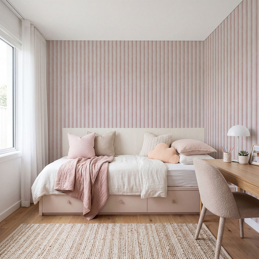 Subtle lines create soft visual rhythm Subtle lines create soft visual rhythm