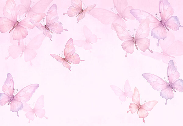 Group of butterflies flying