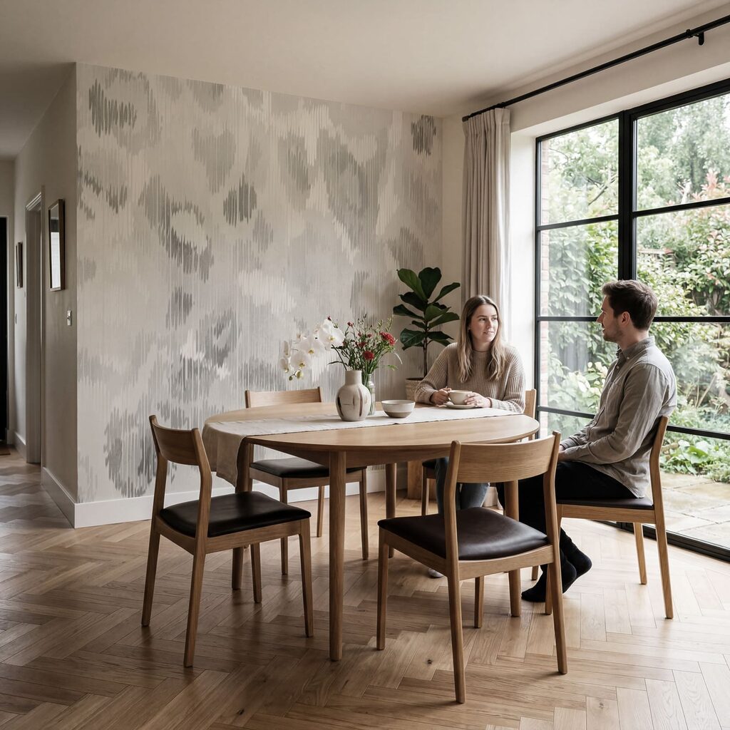 White and gray pattern