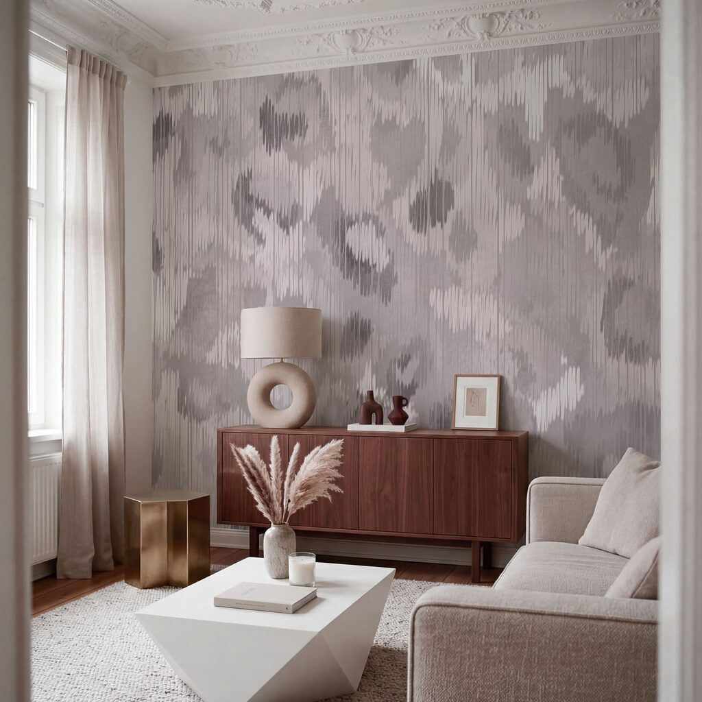 Leopard print in soft tones