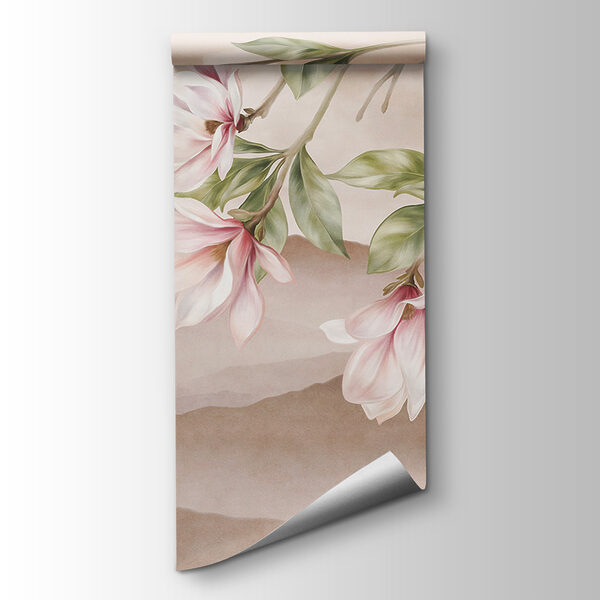 Painting of flowers on a branch Painting of flowers on a branch
