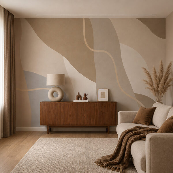 Soft waves of neutral tones