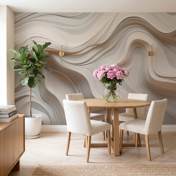 White and grey wavy lines White and grey wavy lines