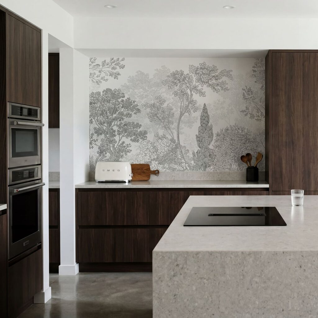 Group of trees with leaves