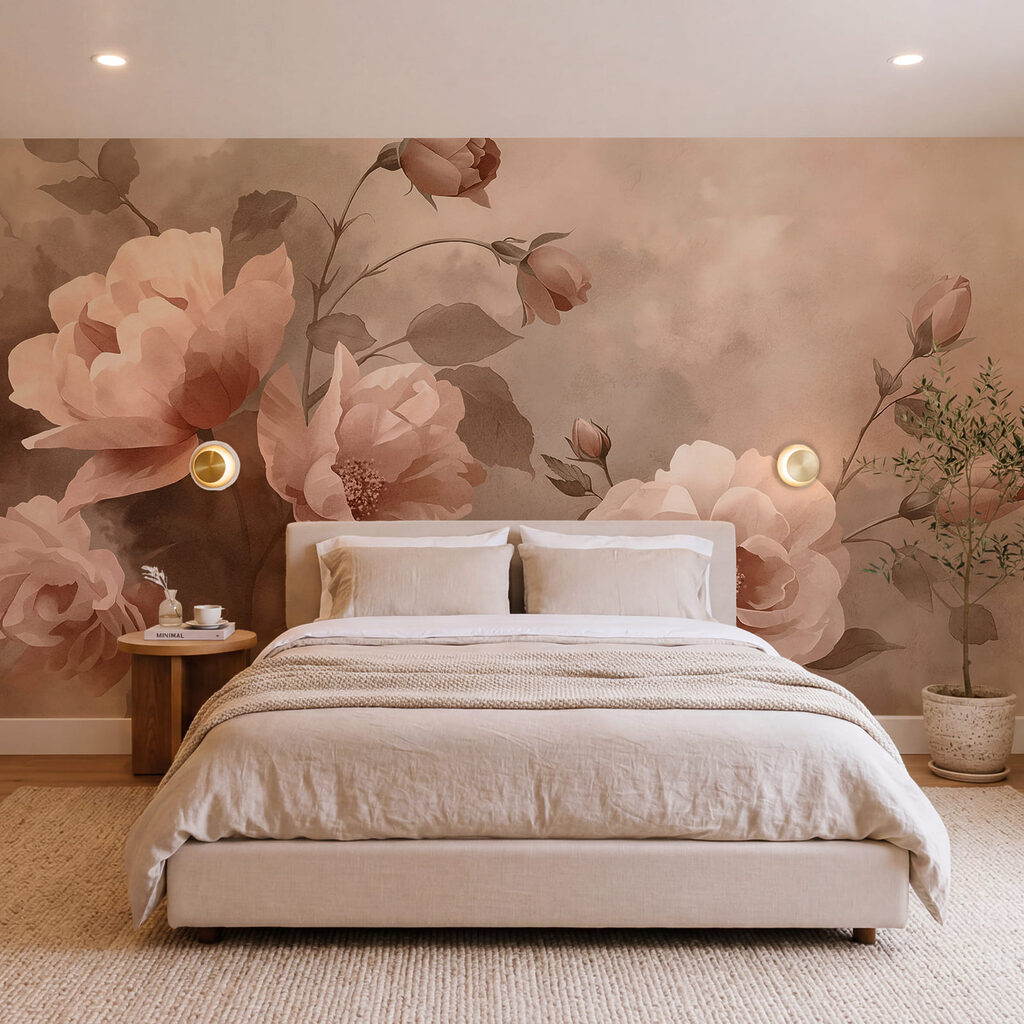 Delicate blooms in soft pastel hues