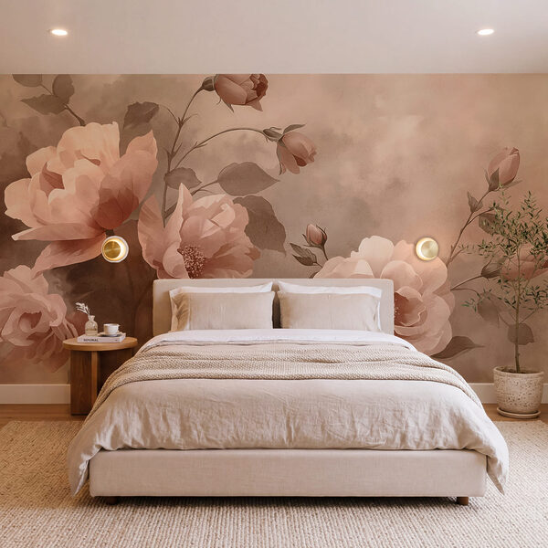 Delicate blooms in soft pastel hues