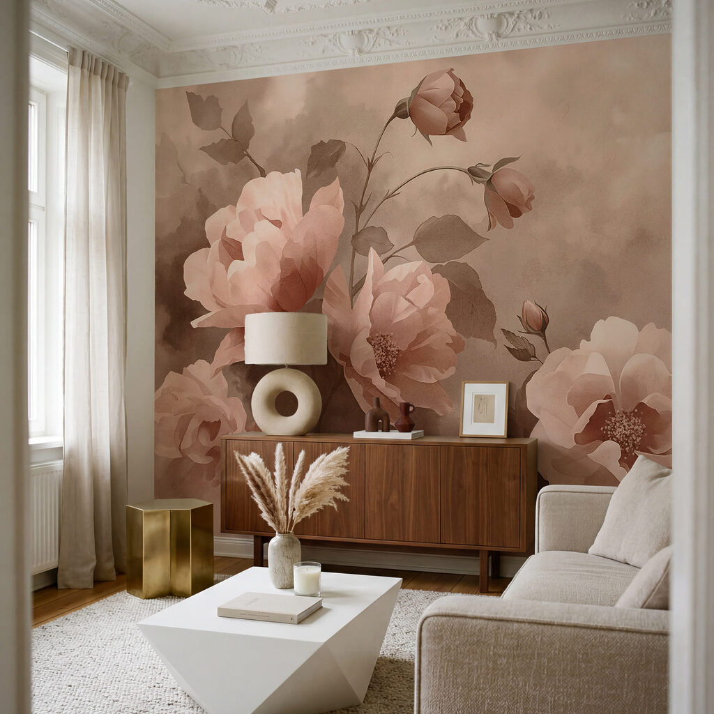 Delicate blooms in soft pastel hues