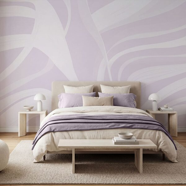 White and purple background