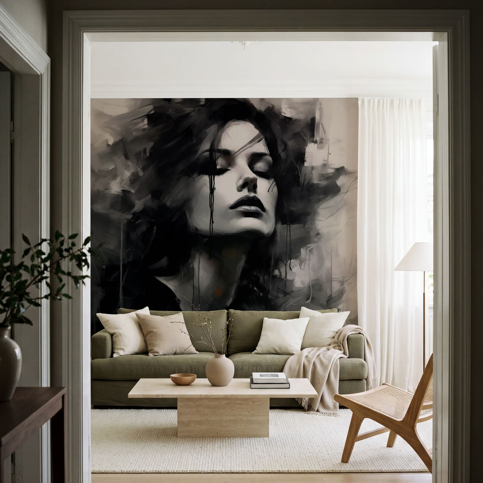 Ethereal beauty in dark tones