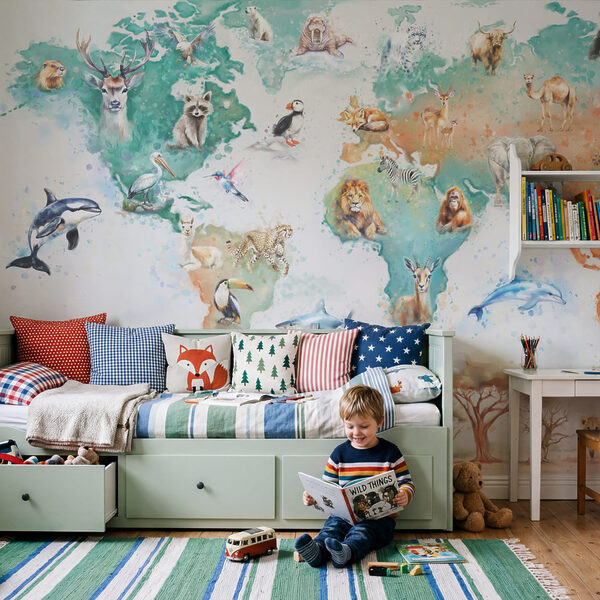 Map of animals and birds Map of animals and birds