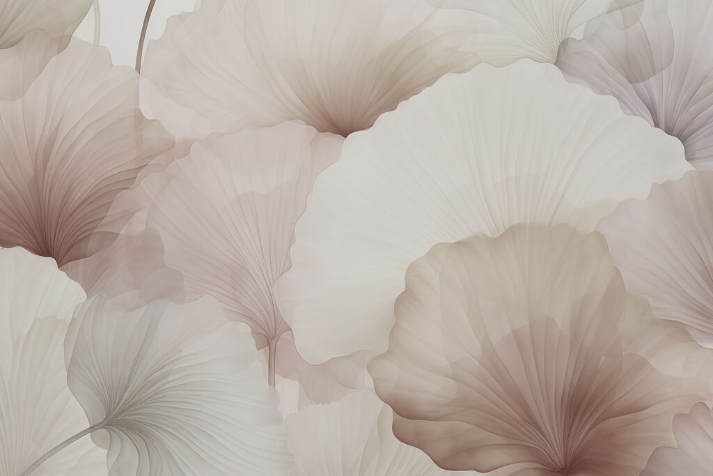 Soft petals in gentle hues