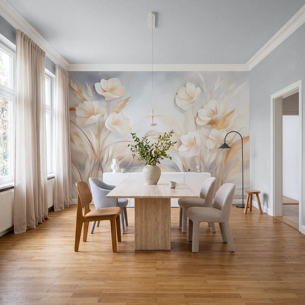 Painting of flowers and grass Painting of flowers and grass