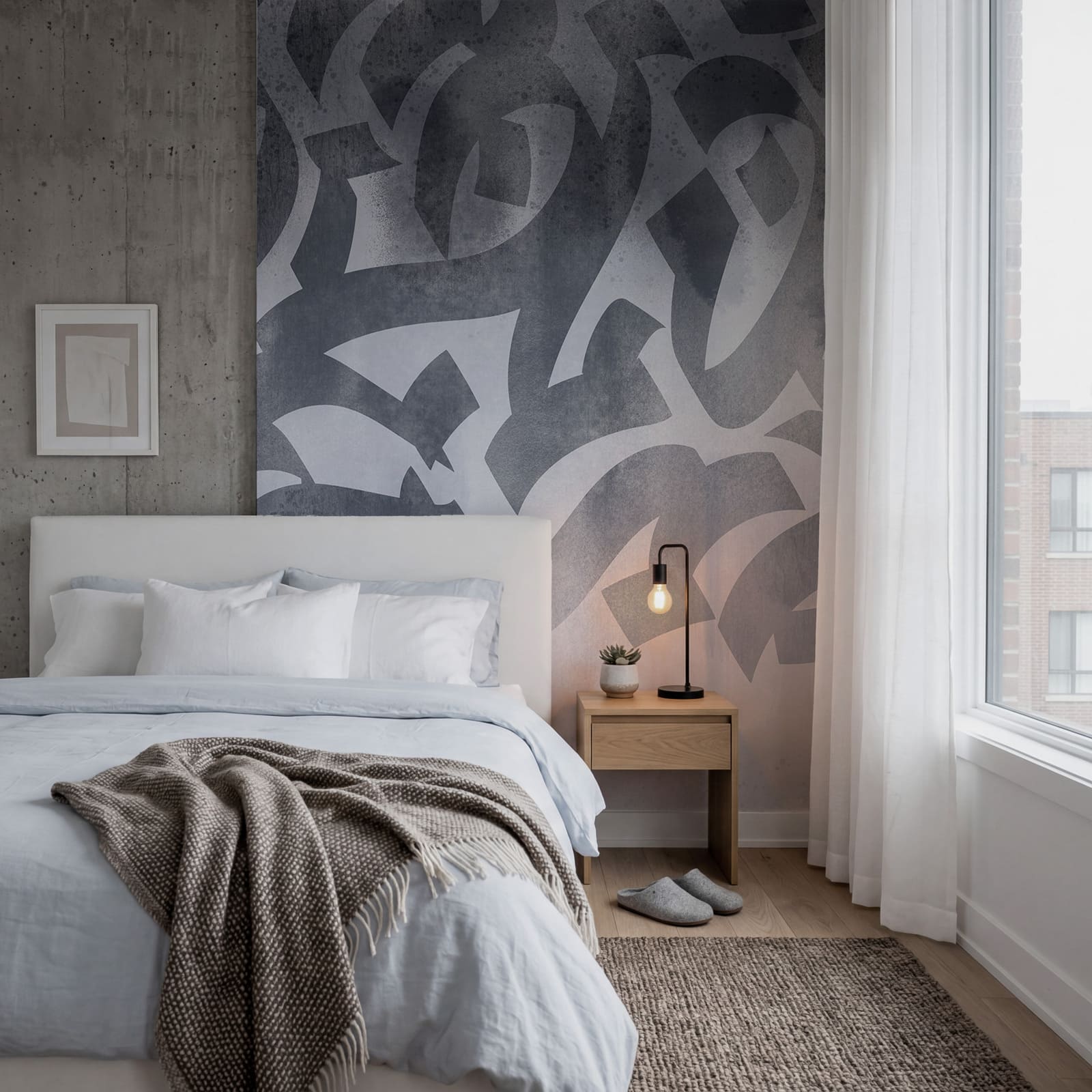 Grey and white pattern