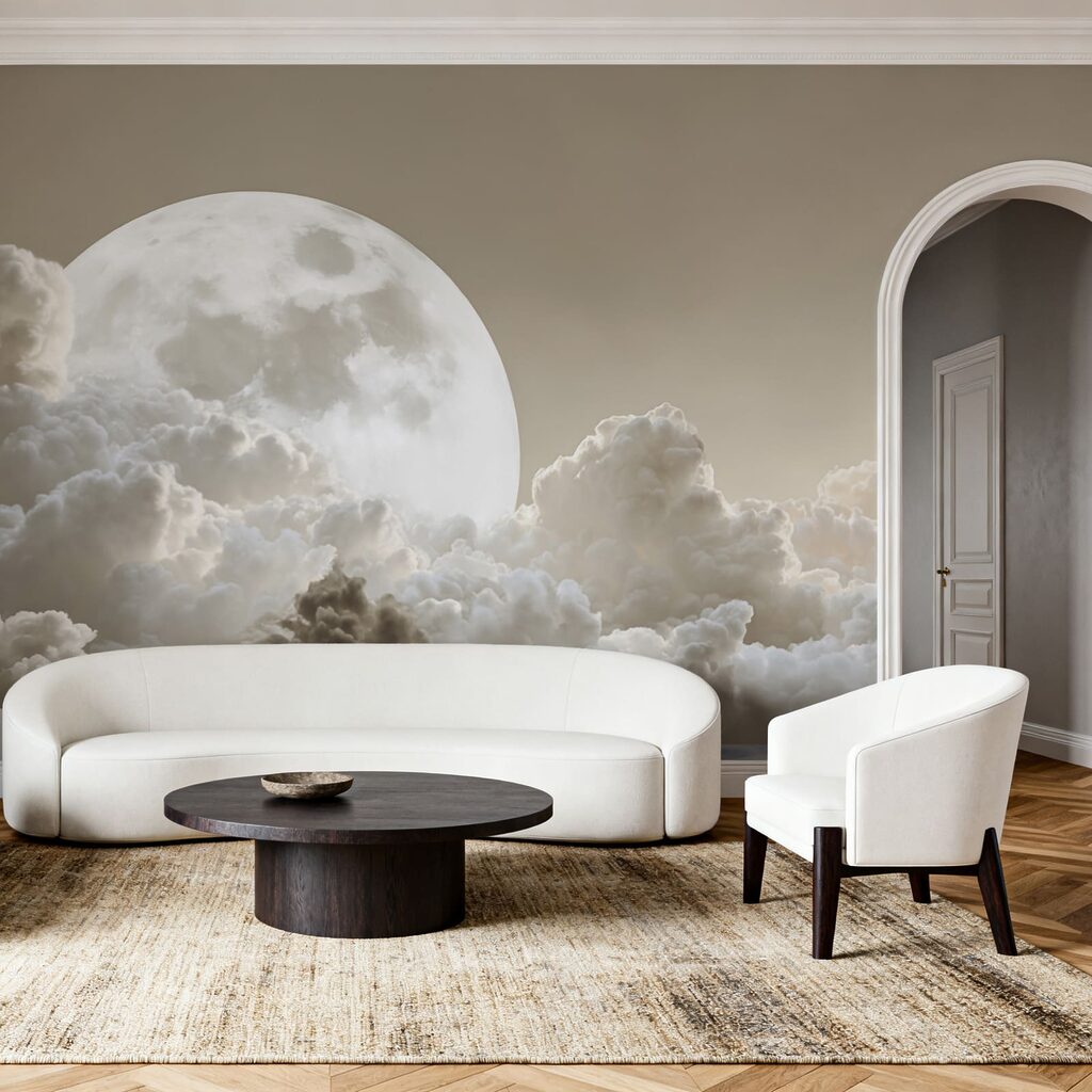 Full moon in the sky
