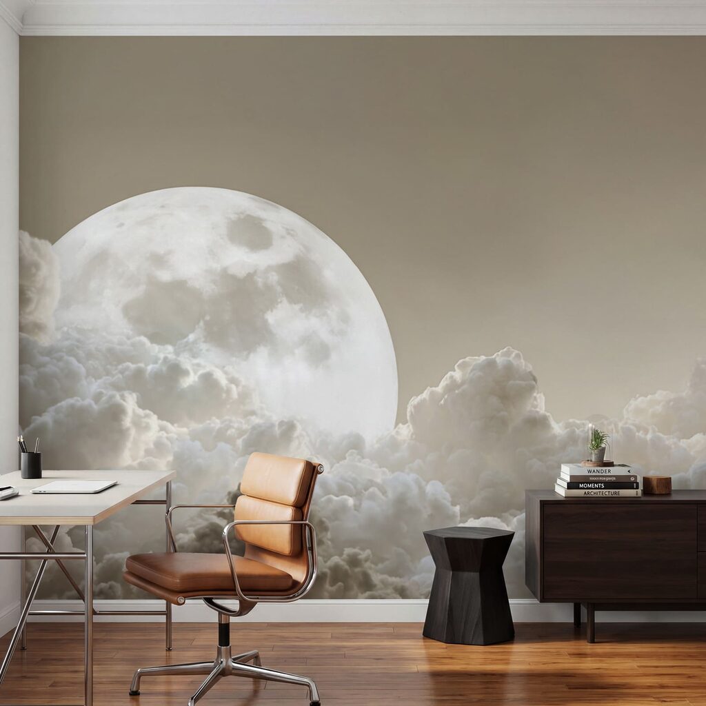 Full moon in the sky