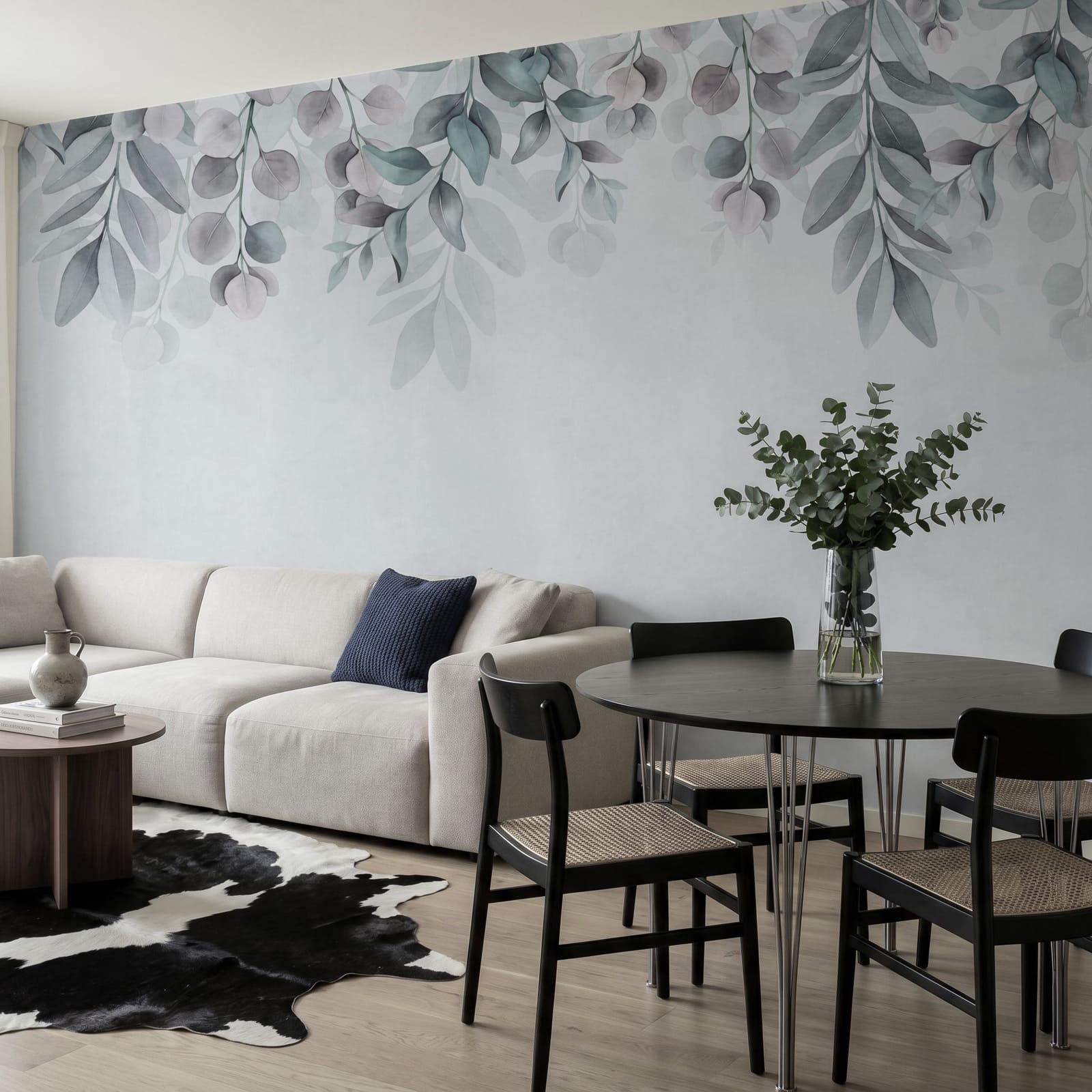 Delicate foliage in soft hues