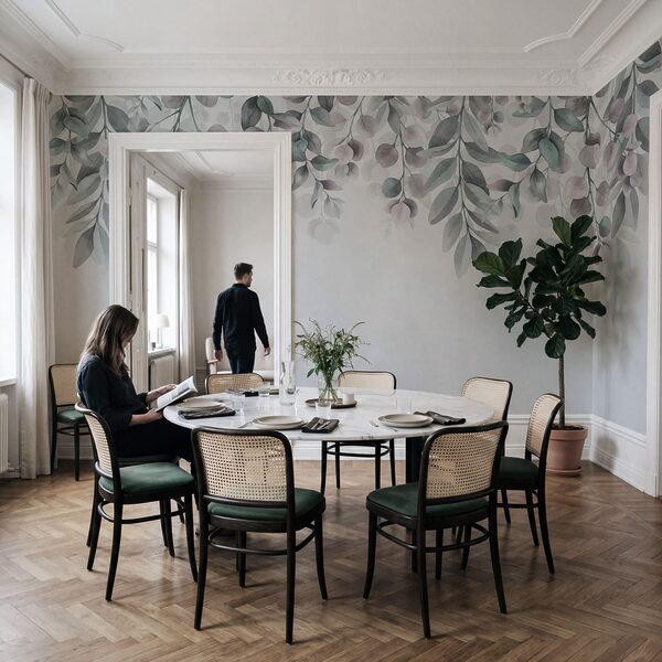 Delicate foliage in soft hues