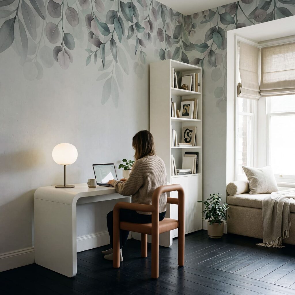 Delicate foliage in soft hues