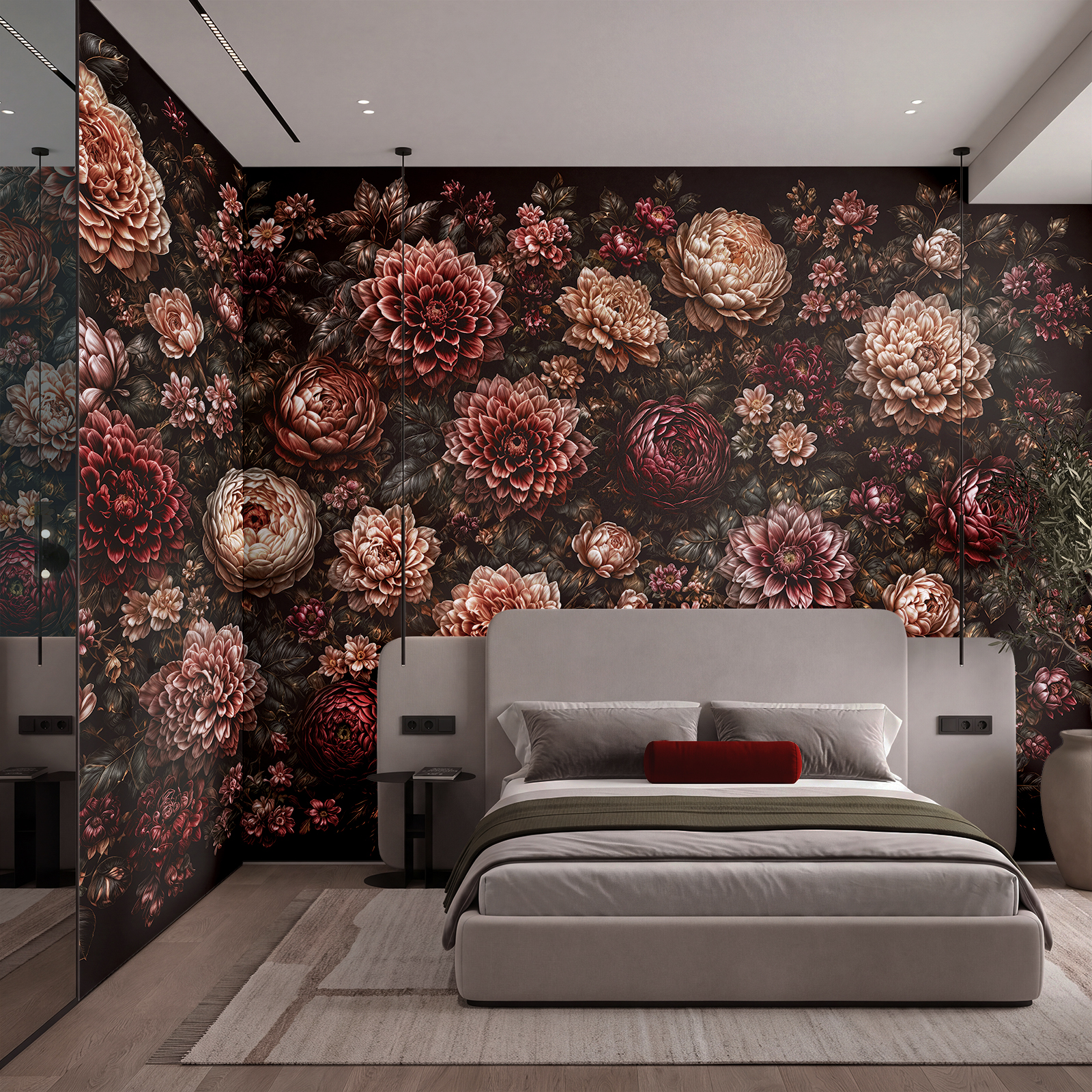 Vibrant garden of blooming flowers