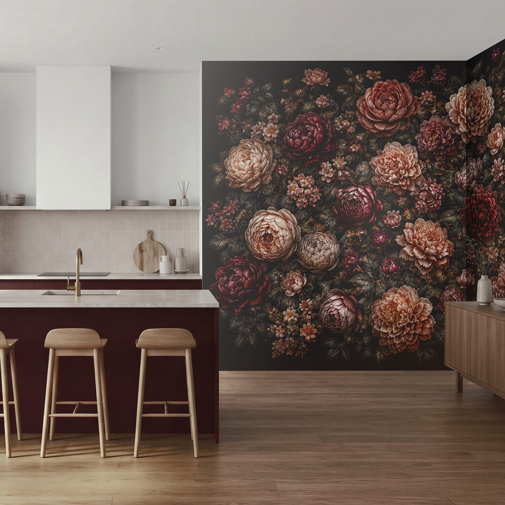 Vibrant garden of blooming flowers