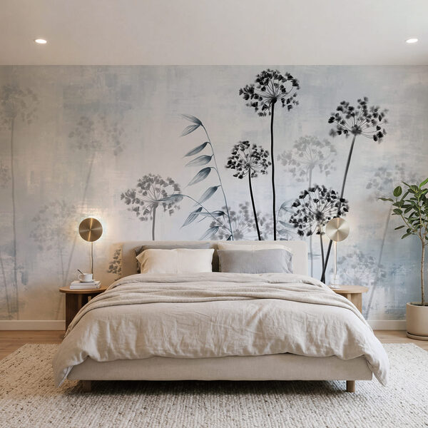 - Elegant silhouettes against soft background - Elegant silhouettes against soft background