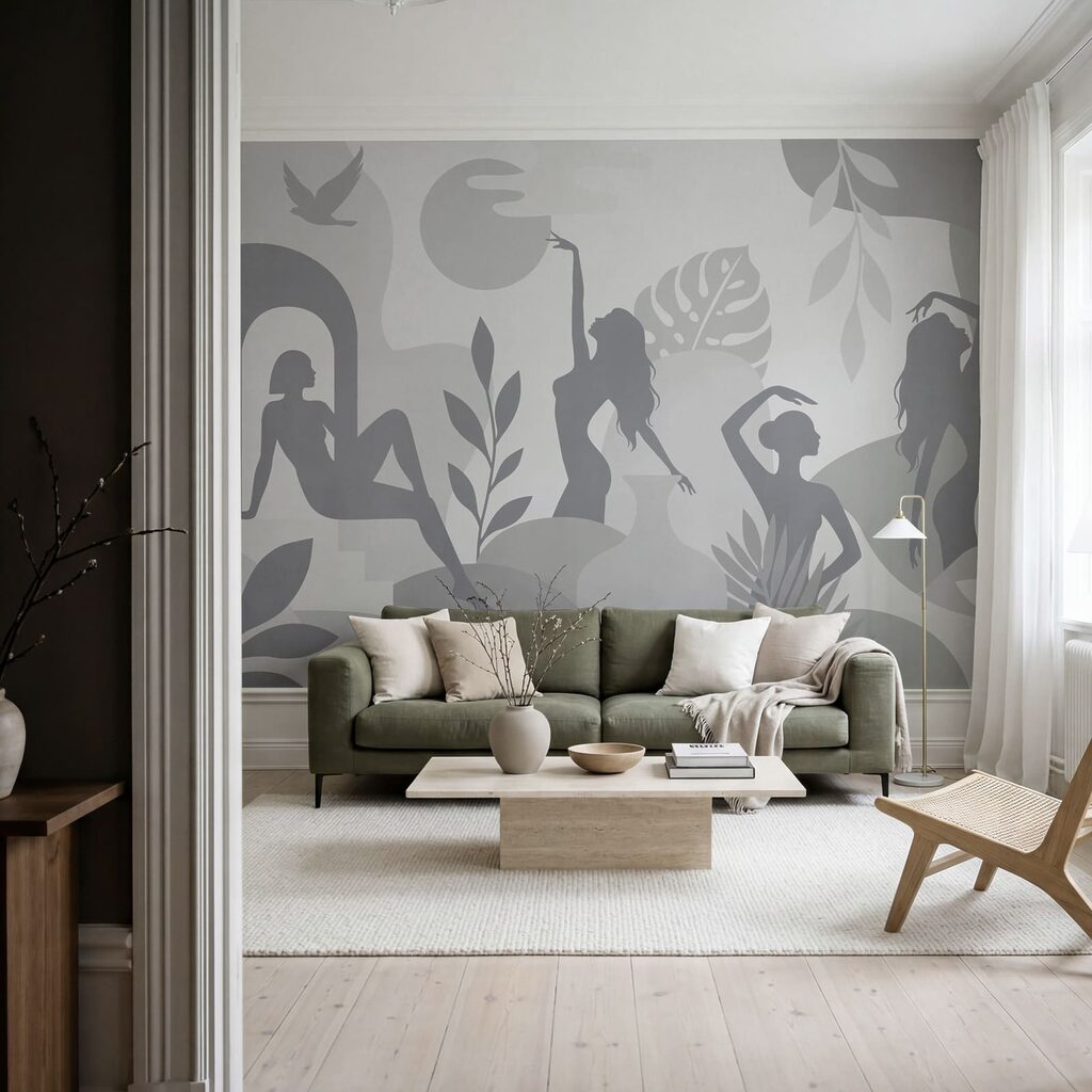Ethereal forms in a tranquil scene Ethereal forms in a tranquil scene