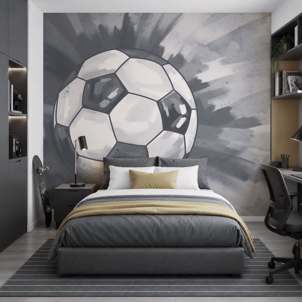 Football ball in the air