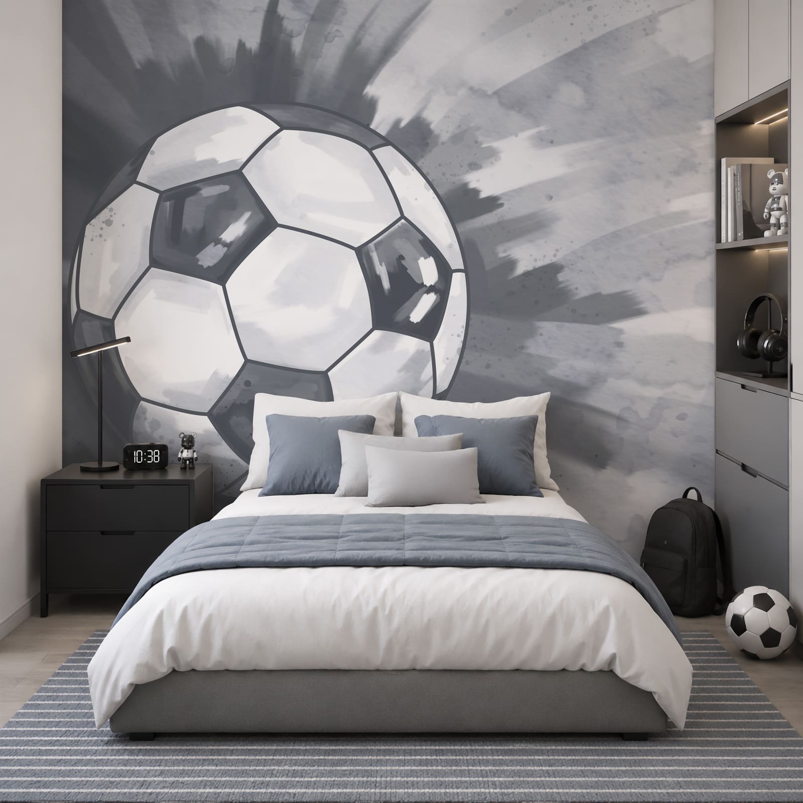 Football ball in the air