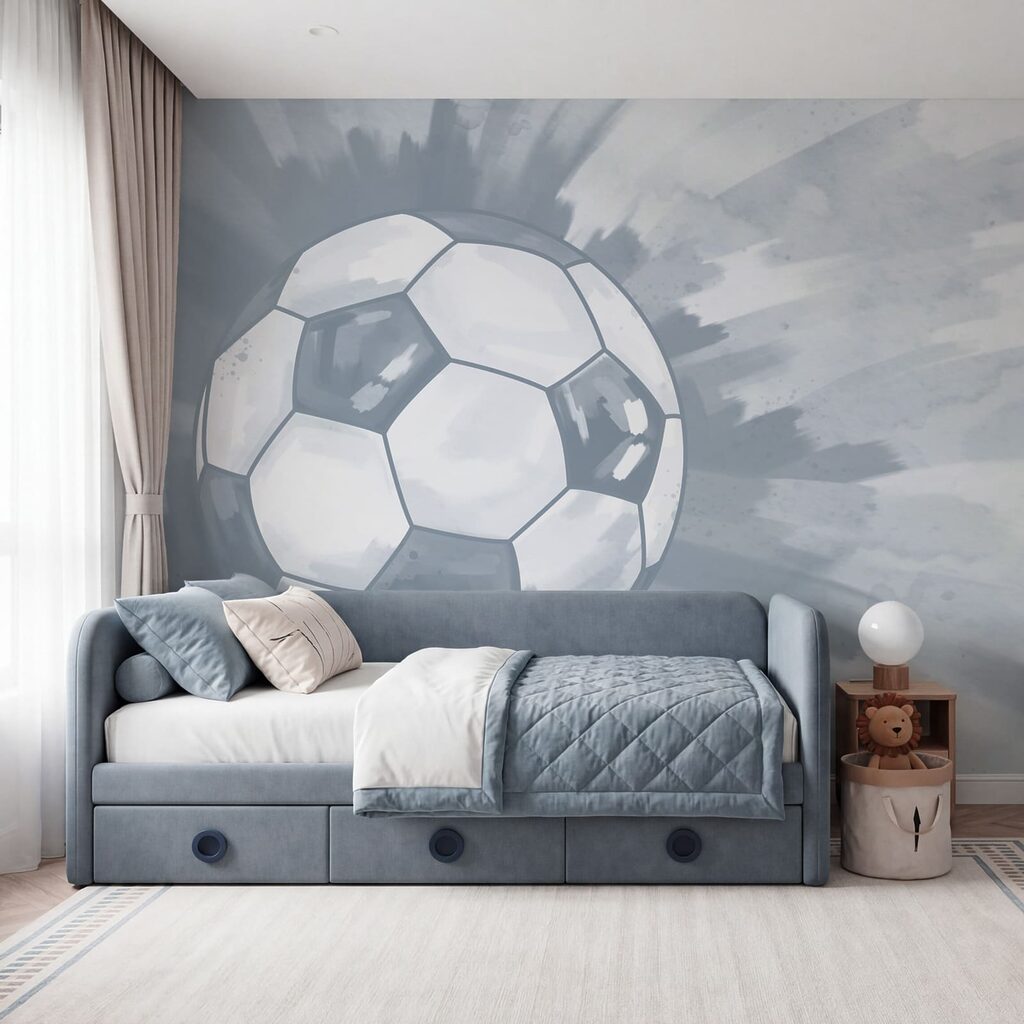 Football ball in the air