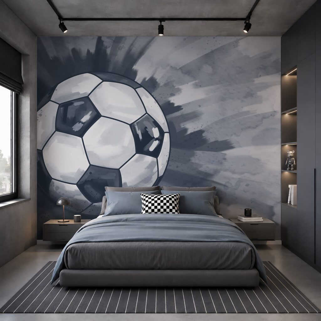 Football ball in the air
