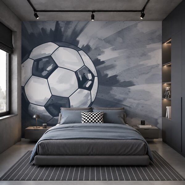 Football ball in the air