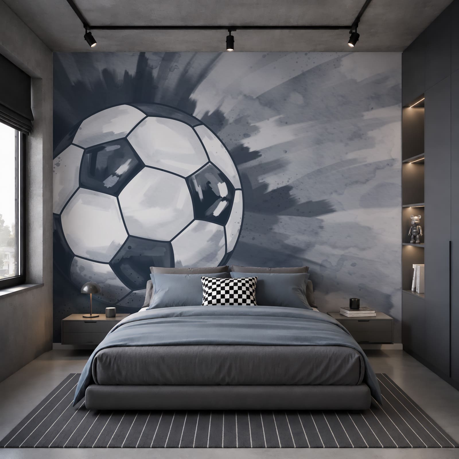 Football ball in the air