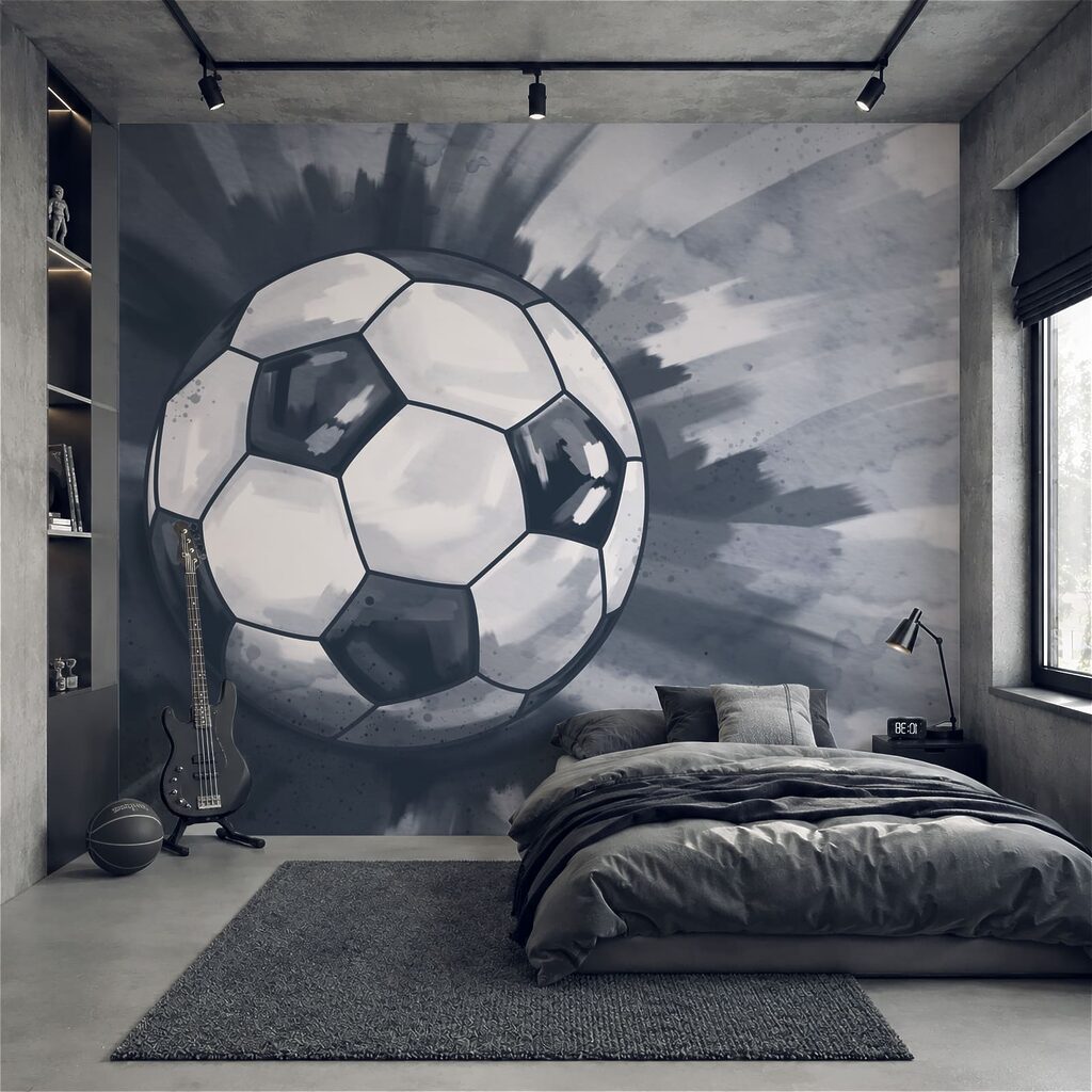 Football ball in the air