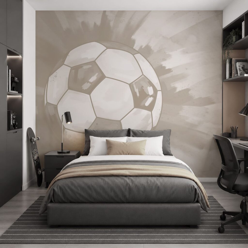 Football ball in the air