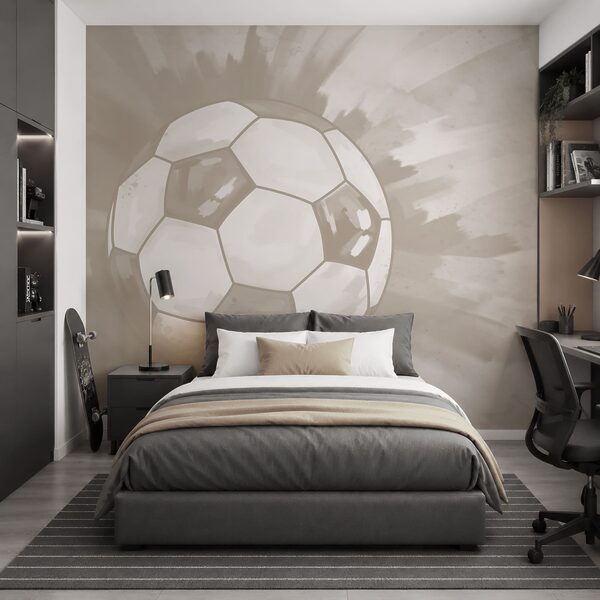 Football ball in the air