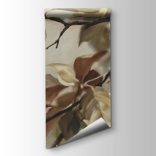 Tree branch with brown leaves