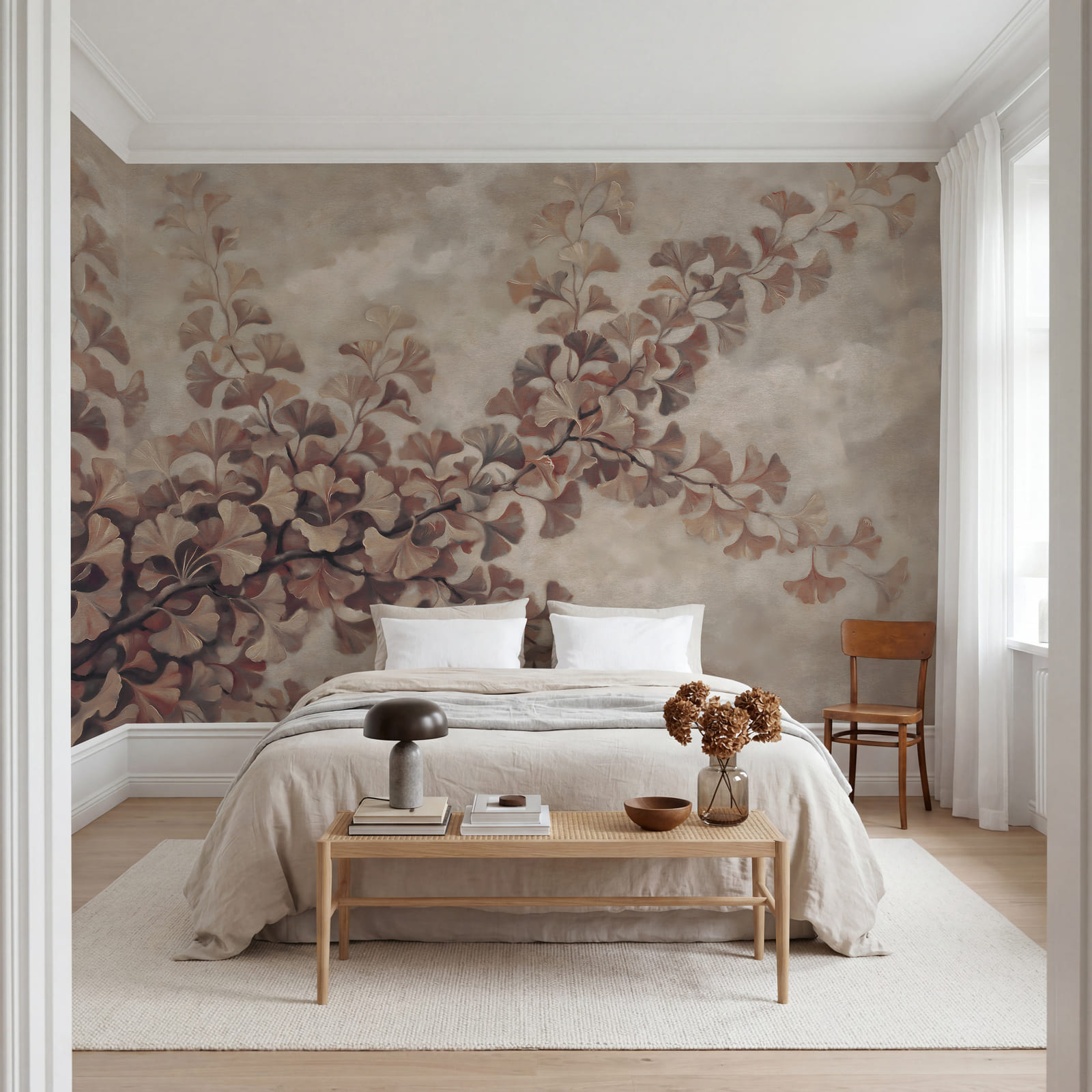Wall mural Branch with leaves on it Wall mural Branch with leaves on it