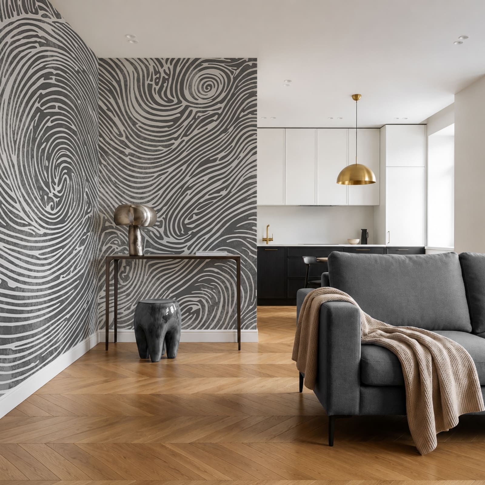 Grey and white swirl pattern Grey and white swirl pattern