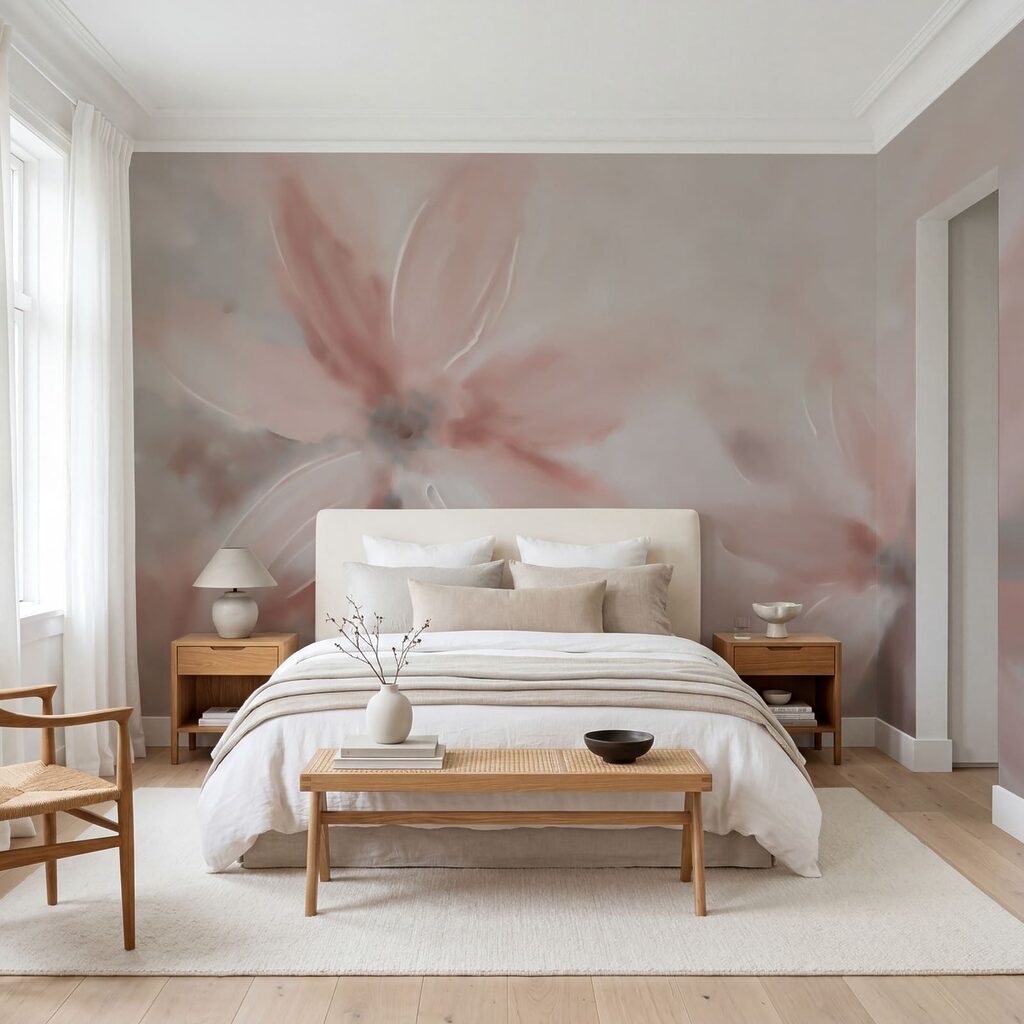Soft petals in gentle pastels