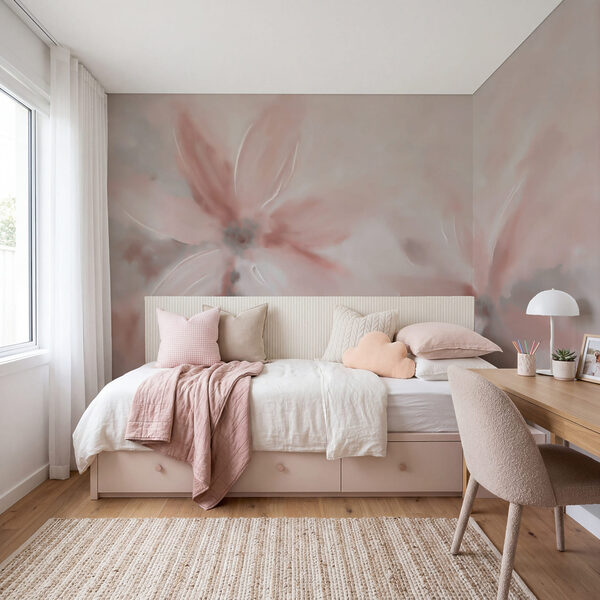 Soft petals in gentle pastels