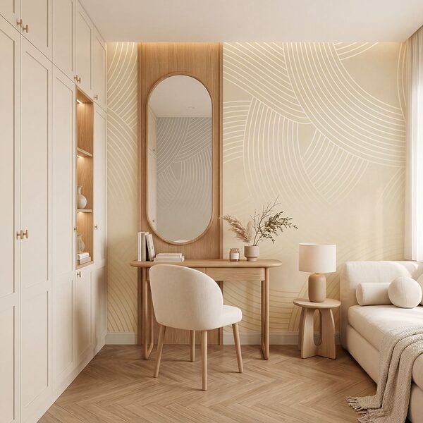 Flowing lines create subtle elegance Flowing lines create subtle elegance