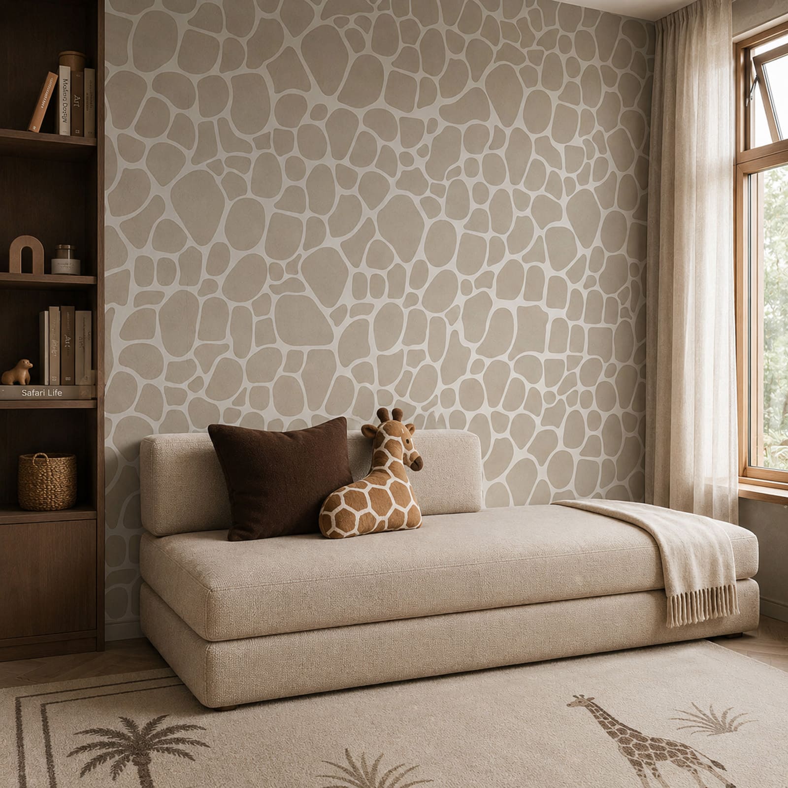 Pattern of white and tan stones