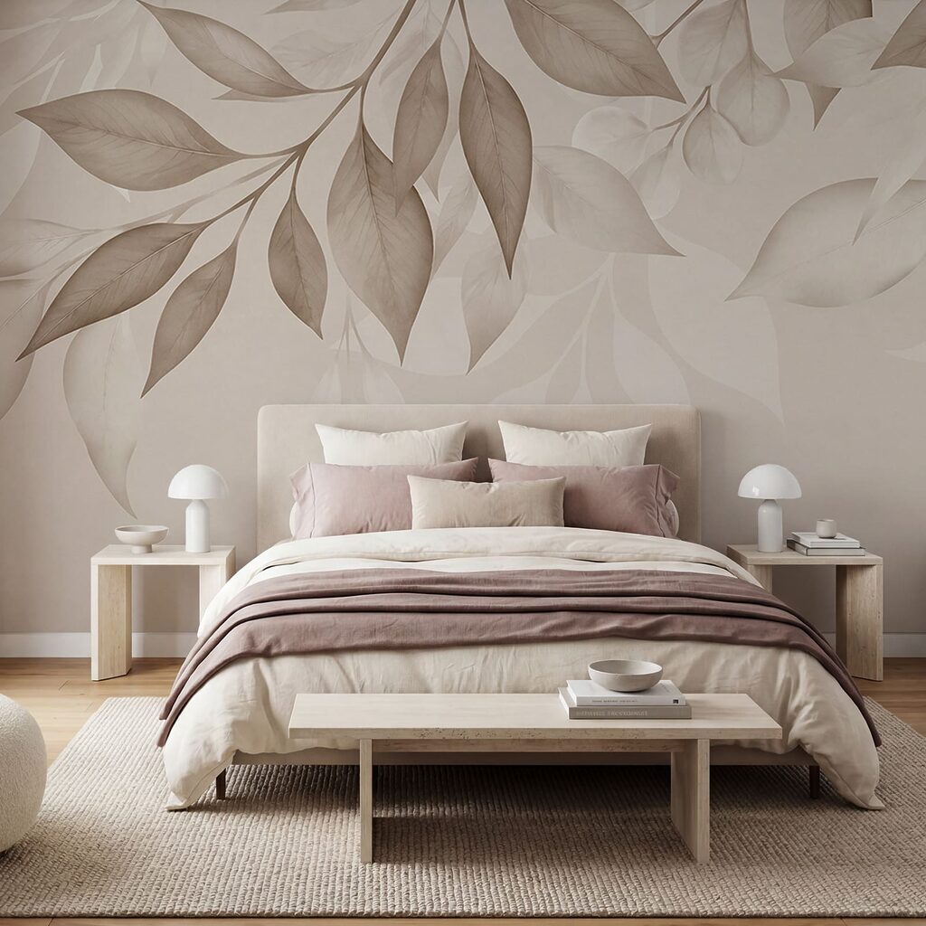 Delicate leaves in soft neutral tones Delicate leaves in soft neutral tones