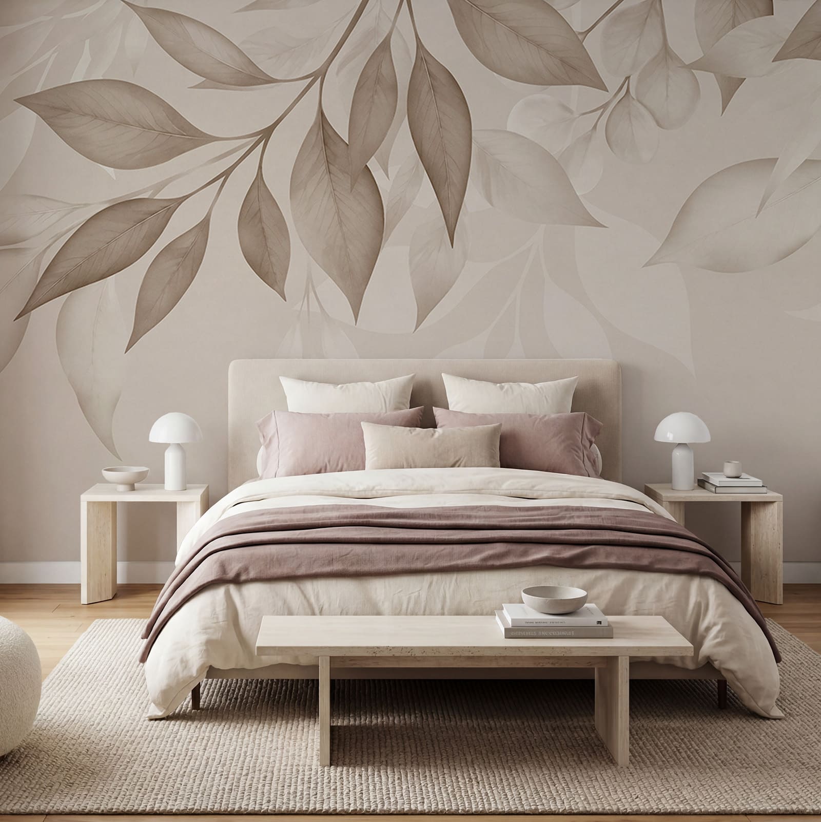 Delicate leaves in soft neutral tones Delicate leaves in soft neutral tones